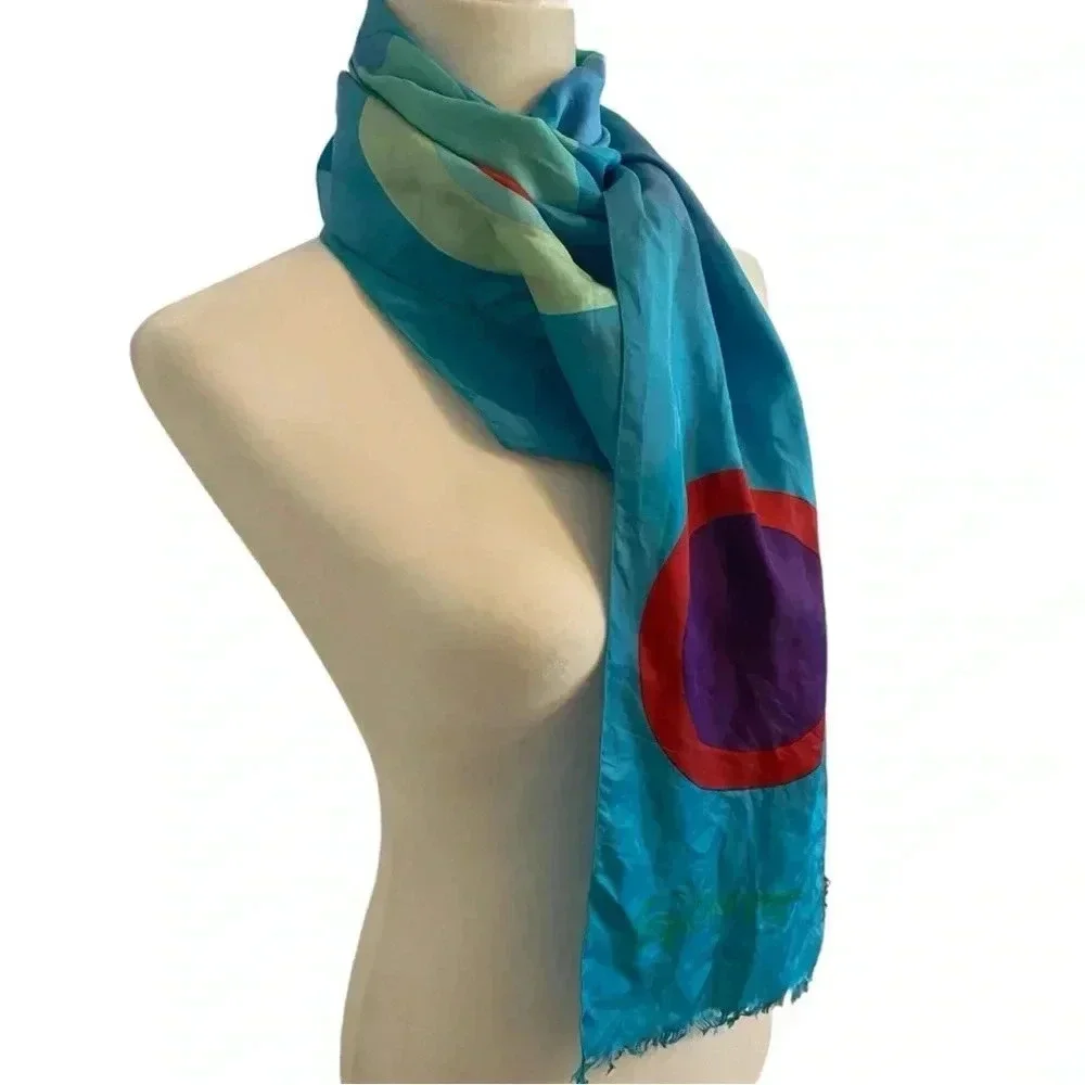 Gunter Womens Silk Long Vintage Scarf